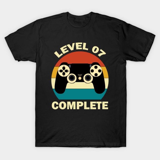 Level 7 complete funny gift/ 7th birthday gift/ anniversary 7/ since 2016 T-Shirt by UranusArts